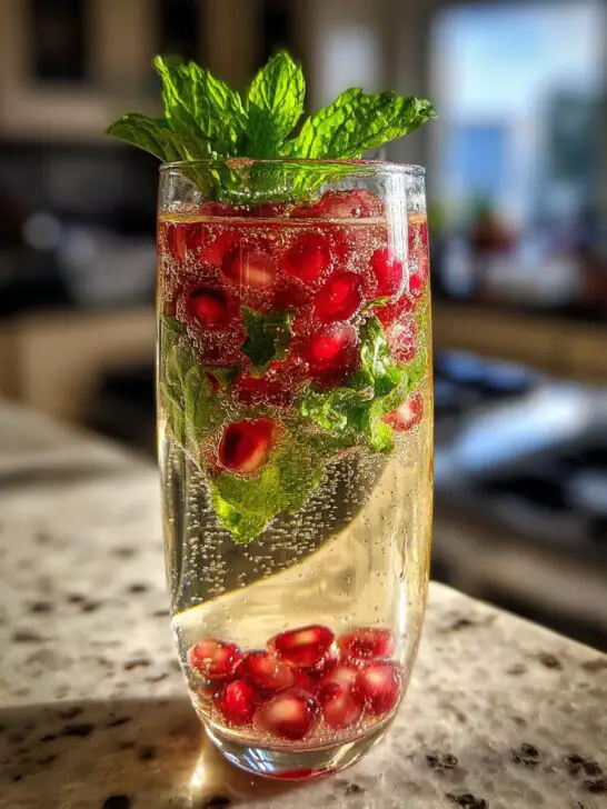 Minted Pomegranate Champagne Kiss