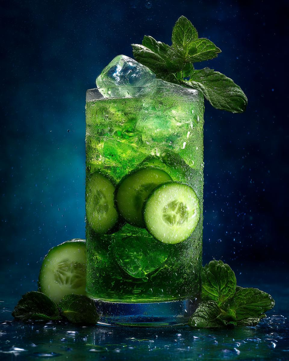 Moonlit Mint Cucumber Fizz - detail 1