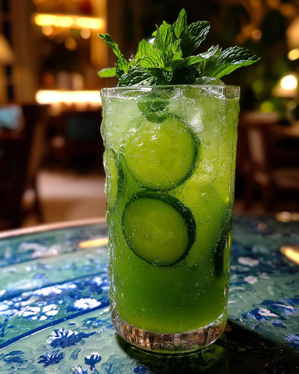 Moonlit Mint Cucumber Fizz - detail 2