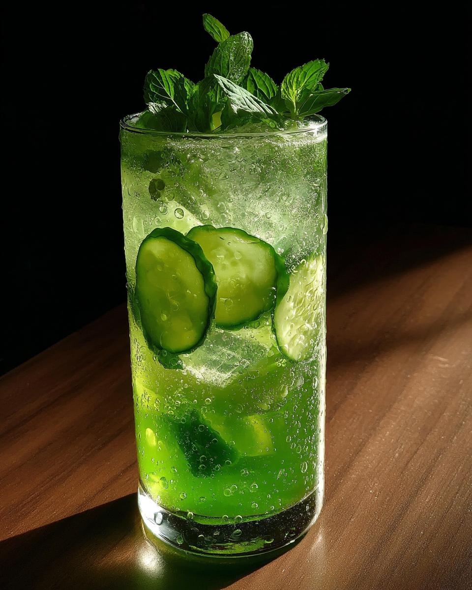 Moonlit Mint Cucumber Fizz - detail 3
