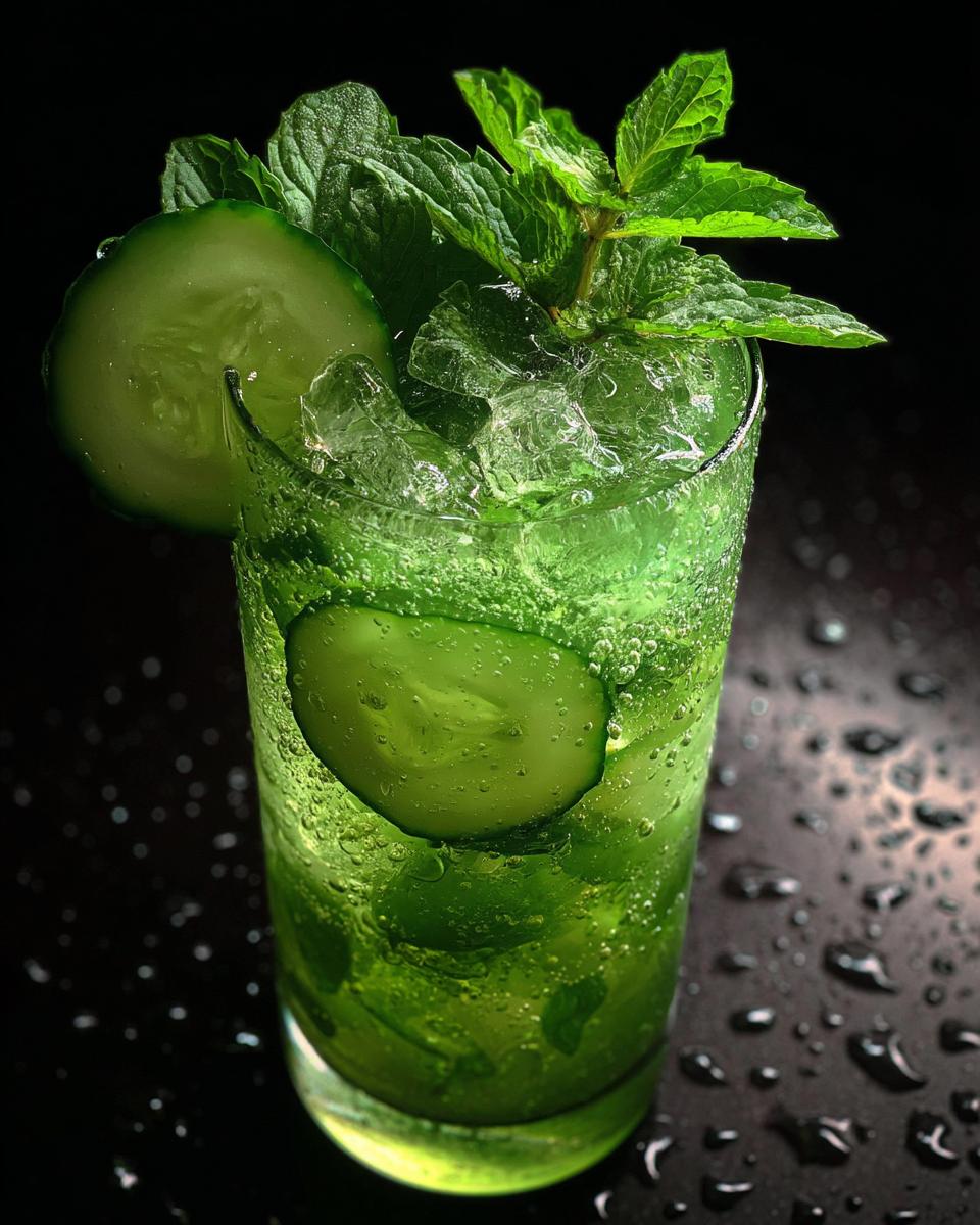 Moonlit Mint Cucumber Fizz - detail 3