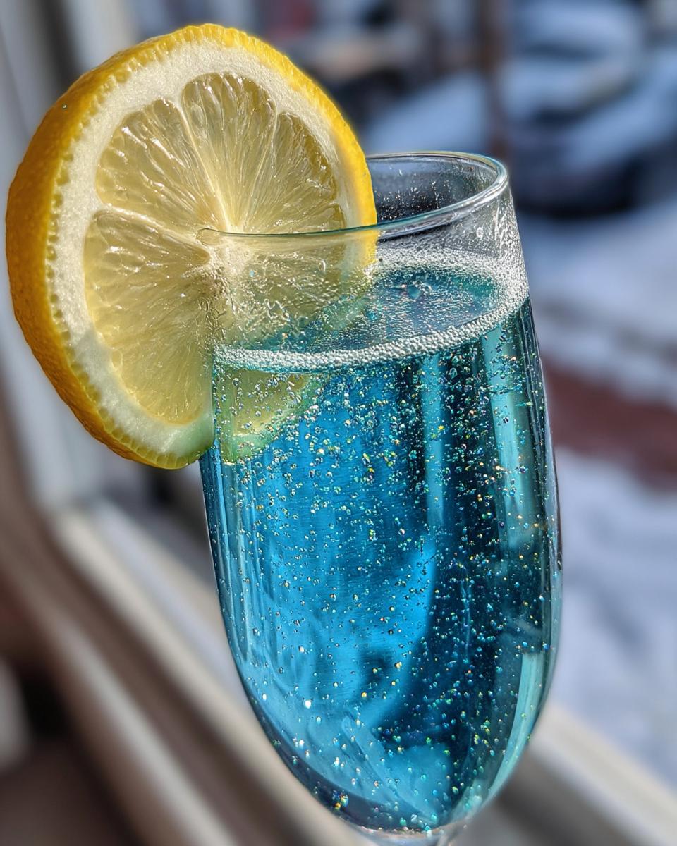 New Year’s Eve Blue Lagoon Sparkle - detail 2