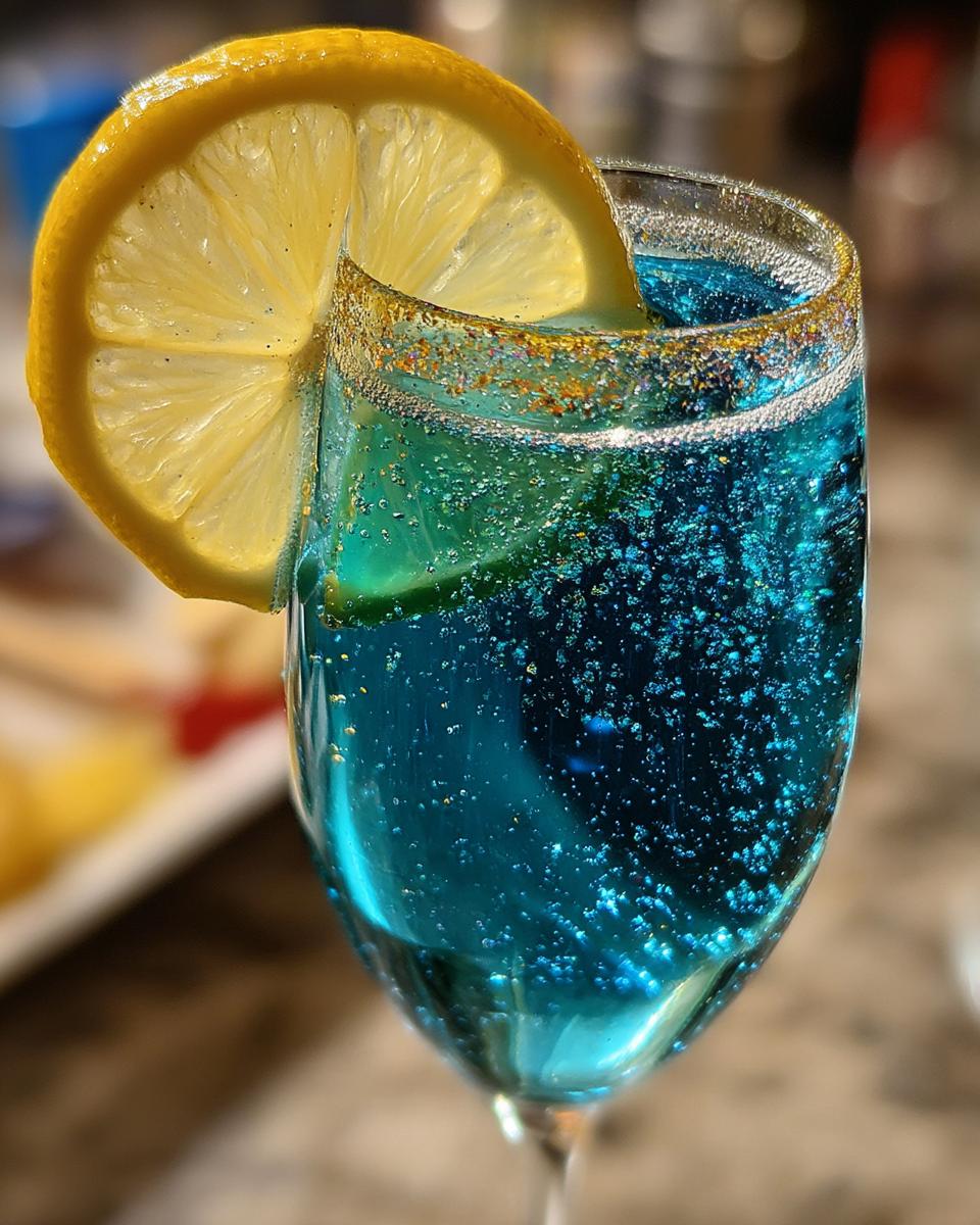 New Year’s Eve Blue Lagoon Sparkle - detail 4