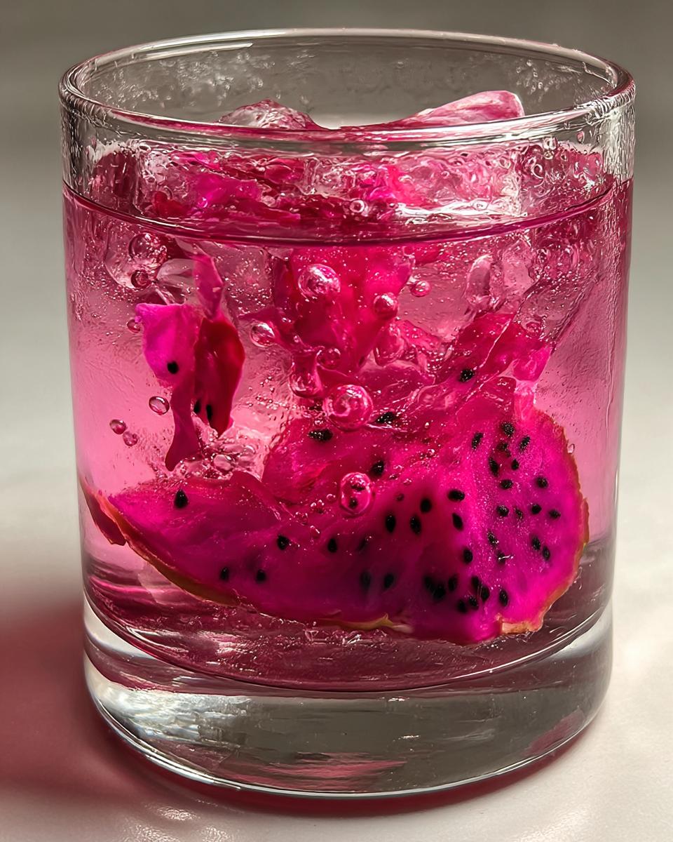 New Year’s Eve Dragonfruit Vodka Splash - detail 1