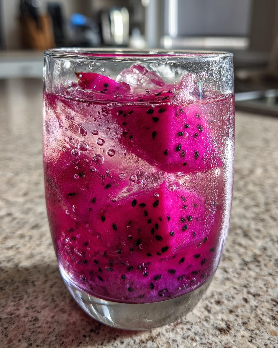New Year’s Eve Dragonfruit Vodka Splash - detail 2