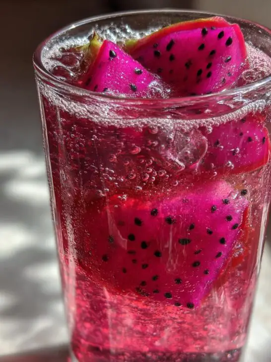 New Year’s Eve Dragonfruit Vodka Splash