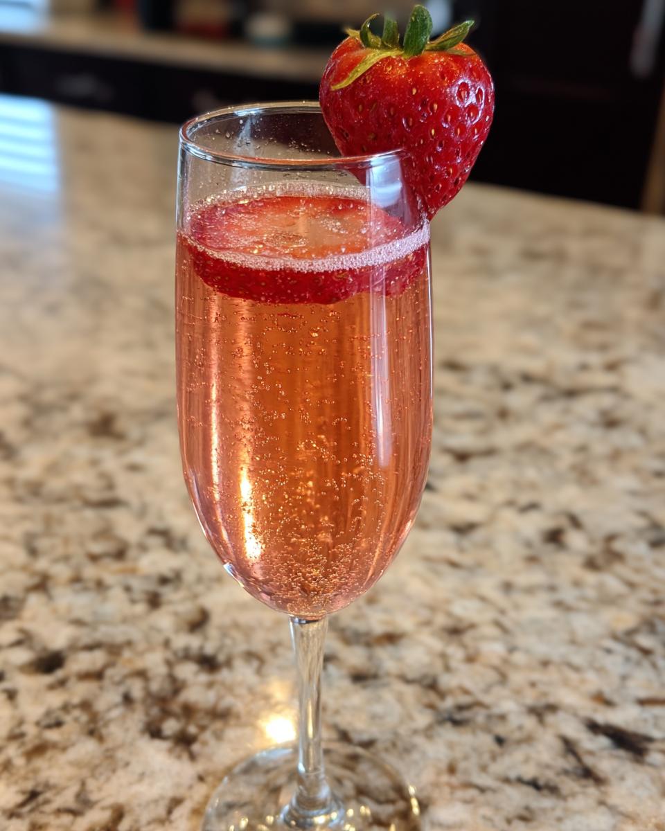 New Year’s Eve Strawberry Champagne Fizz - detail 3