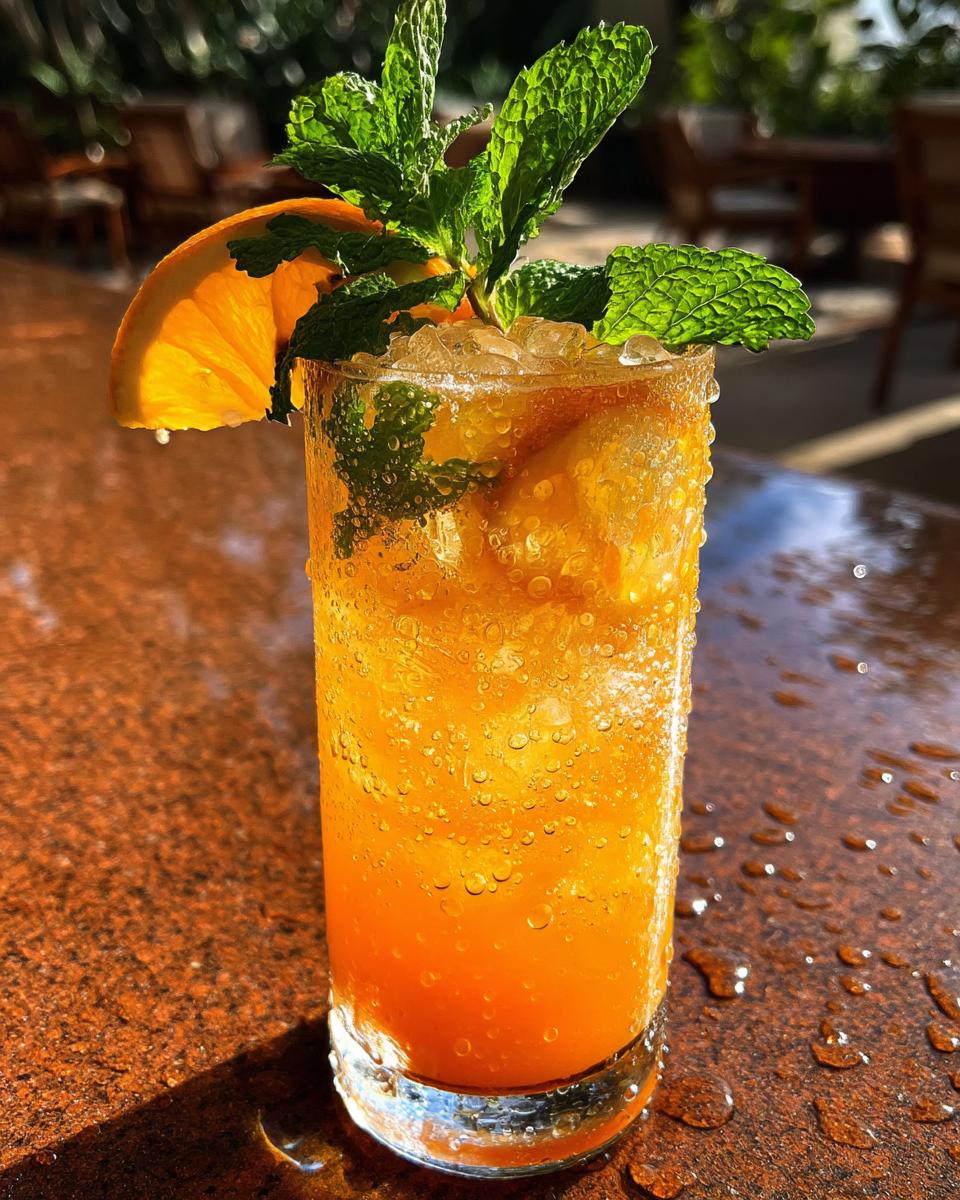 Orange Ginger Sparkler Mocktail - detail 1