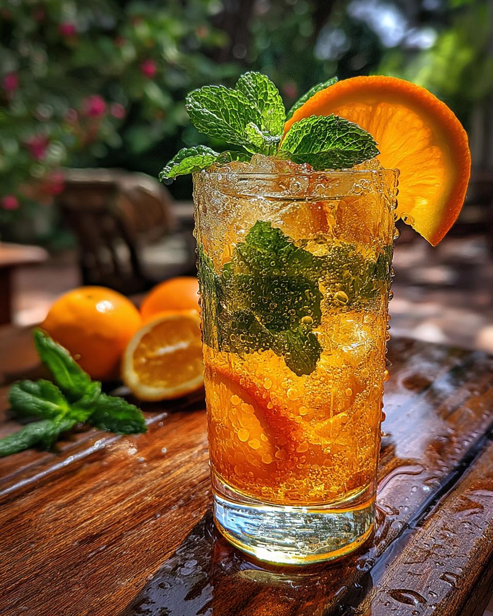 Orange Ginger Sparkler Mocktail - detail 2