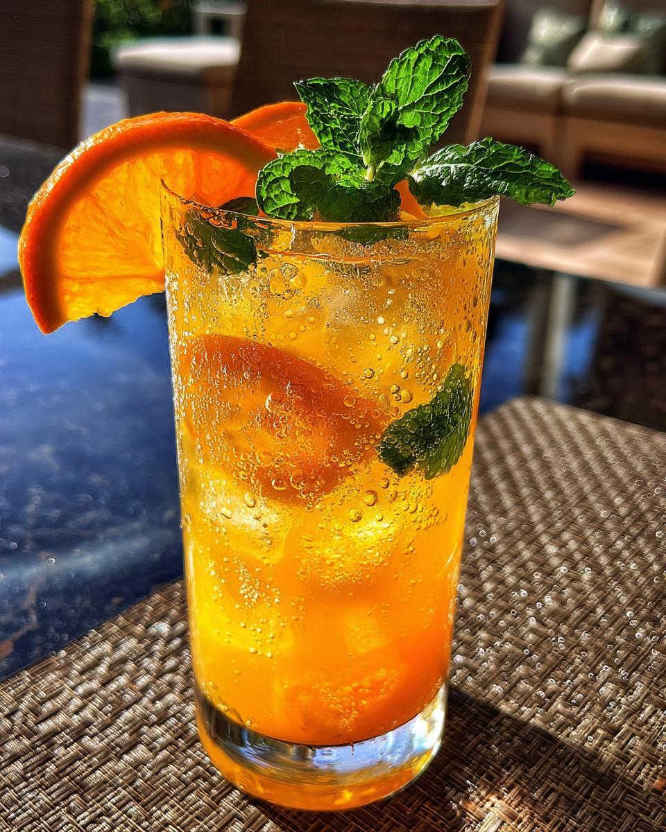 Orange Ginger Sparkler Mocktail - detail 3