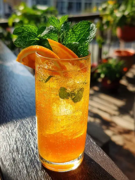 Orange Ginger Sparkler Mocktail