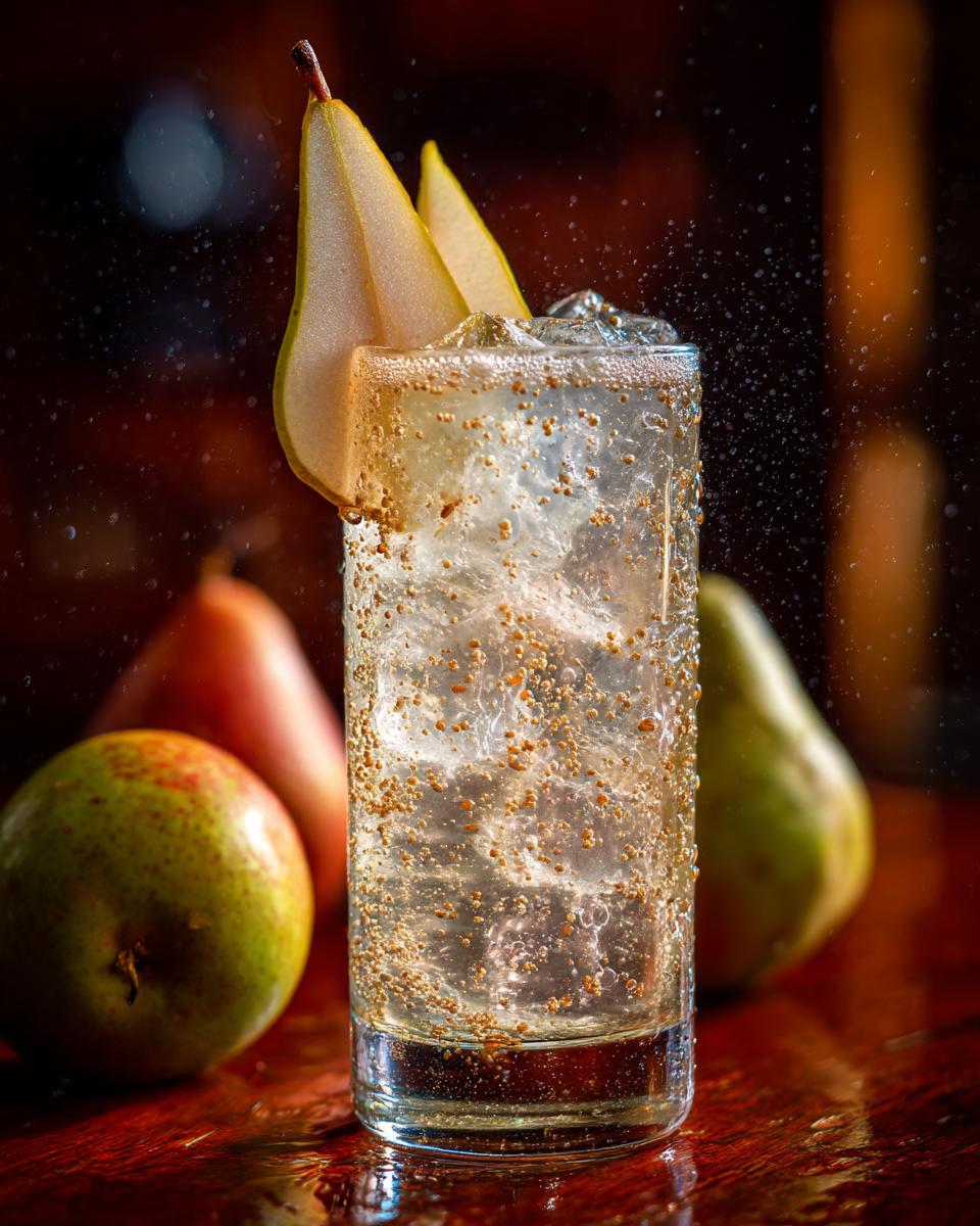 Pear Vanilla Cooler Mocktail - detail 1