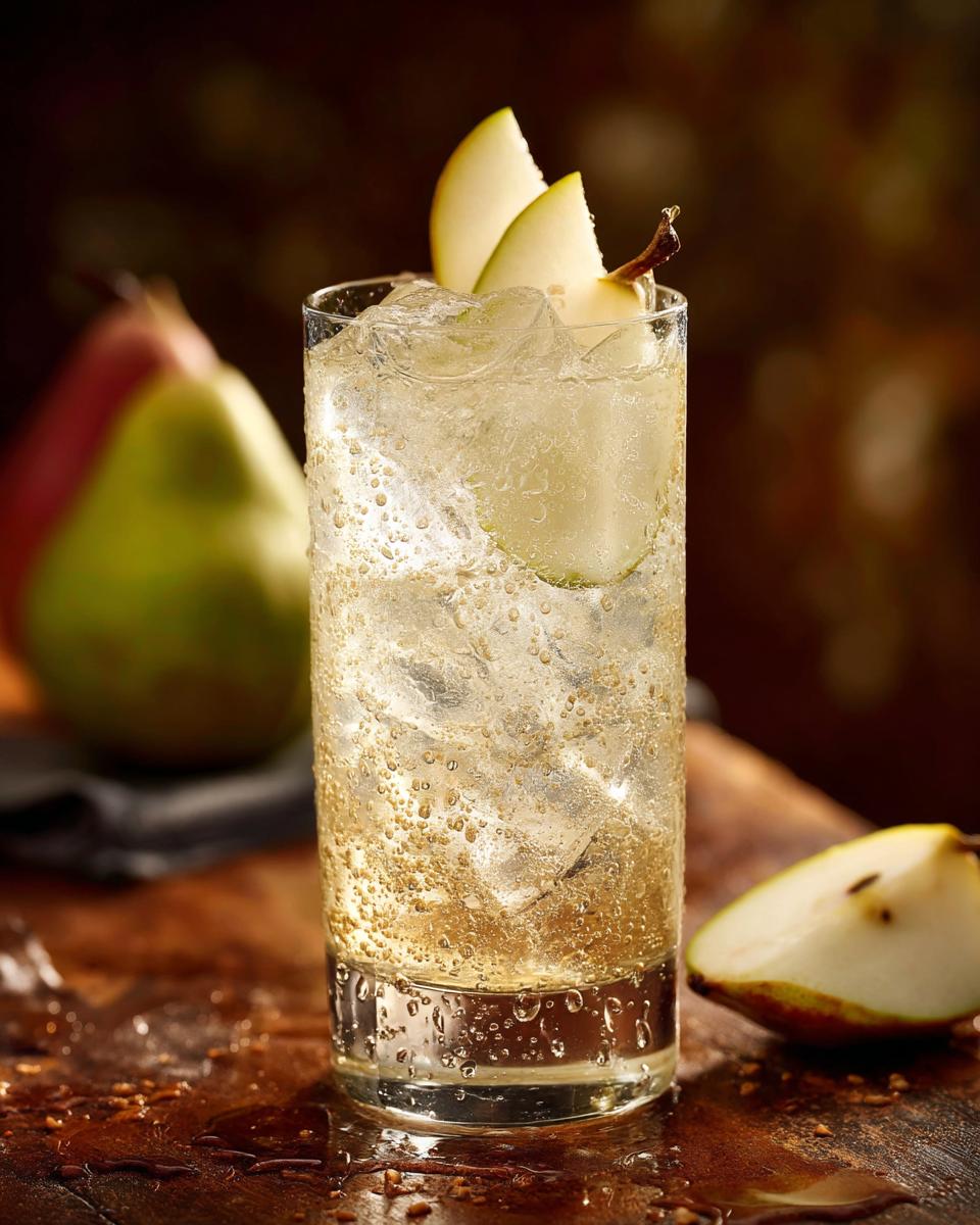 Pear Vanilla Cooler Mocktail - detail 2