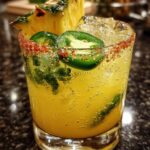 Pineapple Jalapeño Margarita Cocktail