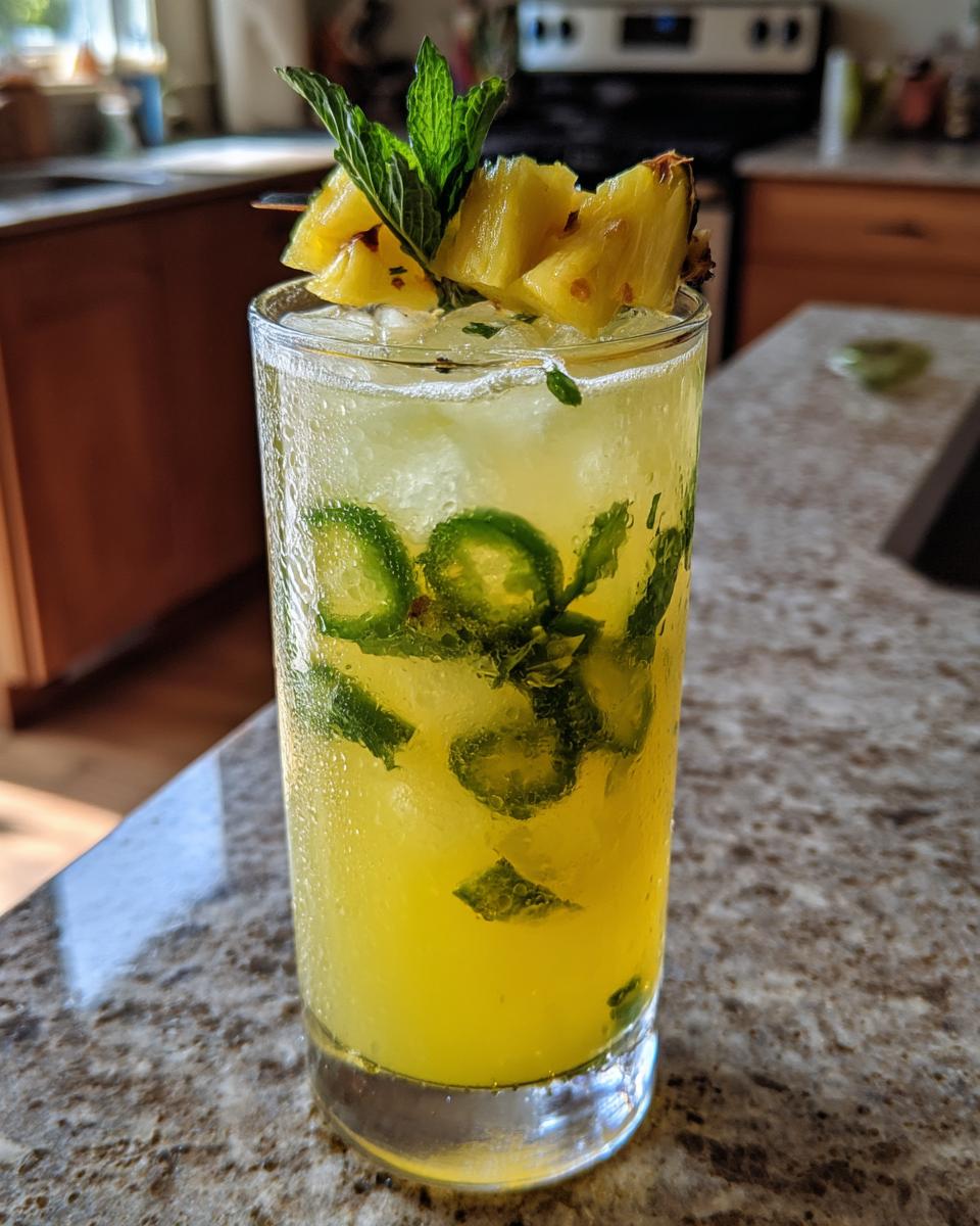 Pineapple Jalapeño Smash Non-Alcoholic Cocktail - detail 2