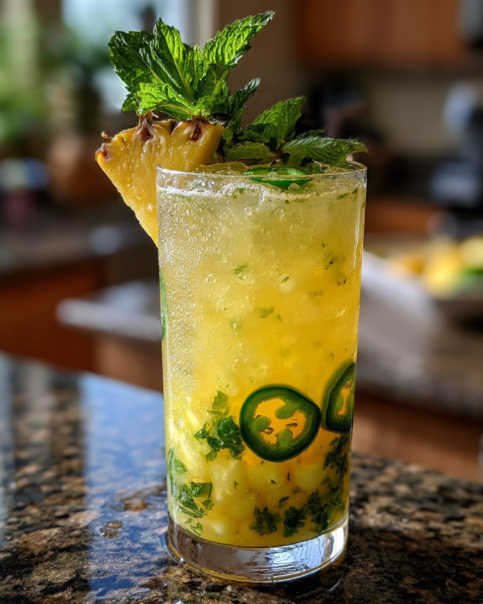Pineapple Jalapeño Smash Non-Alcoholic Cocktail - detail 3