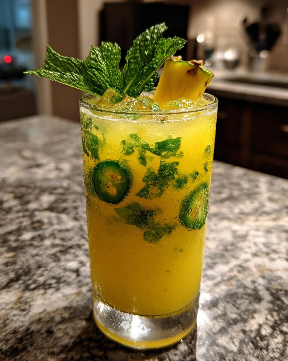 Pineapple Jalapeño Smash Non-Alcoholic Cocktail - detail 4