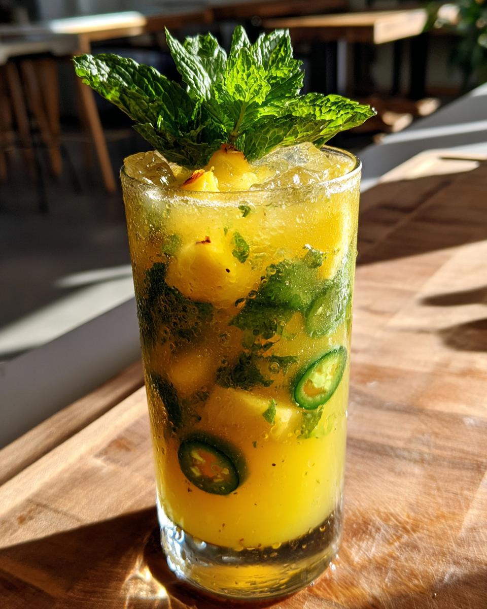 Pineapple Jalapeño Smash Non-Alcoholic Cocktail - detail 6