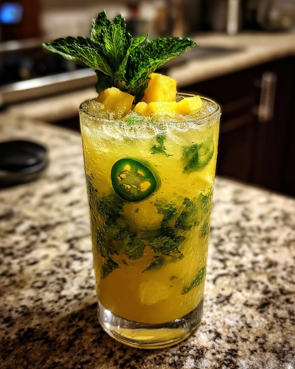 Pineapple Jalapeño Smash Non-Alcoholic Cocktail - detail 8