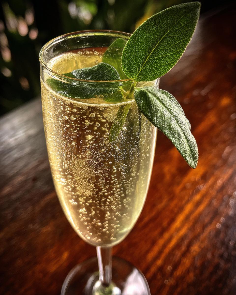 Pineapple Sage Champagne Fizz - detail 1