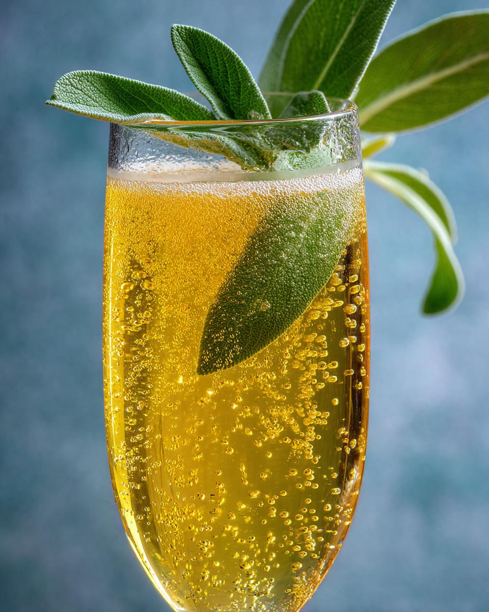 Pineapple Sage Champagne Fizz - detail 1