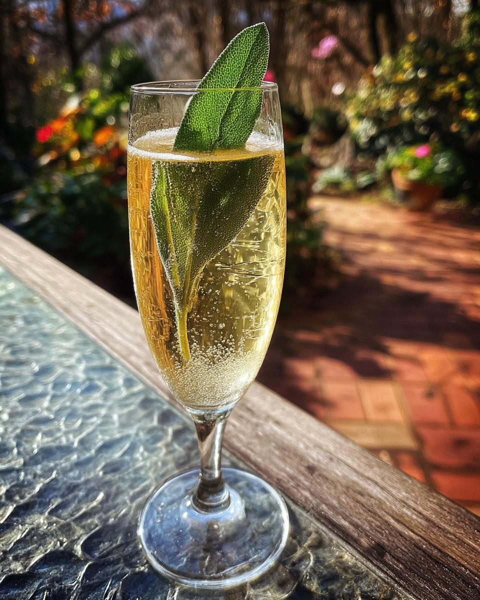 Pineapple Sage Champagne Fizz - detail 3