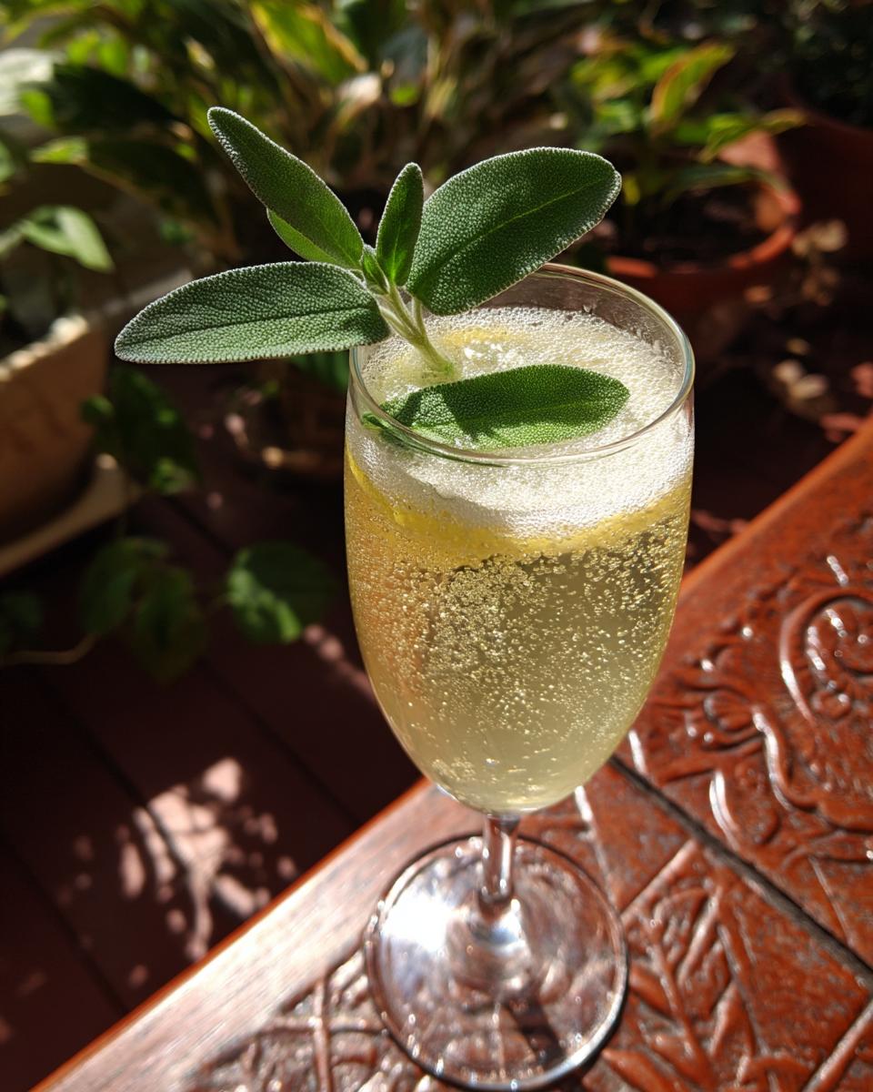 Pineapple Sage Champagne Fizz - detail 4