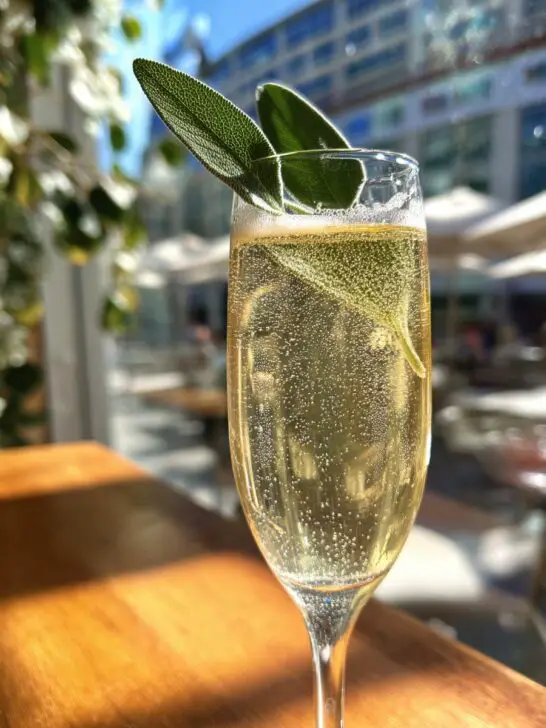 Pineapple Sage Champagne Fizz