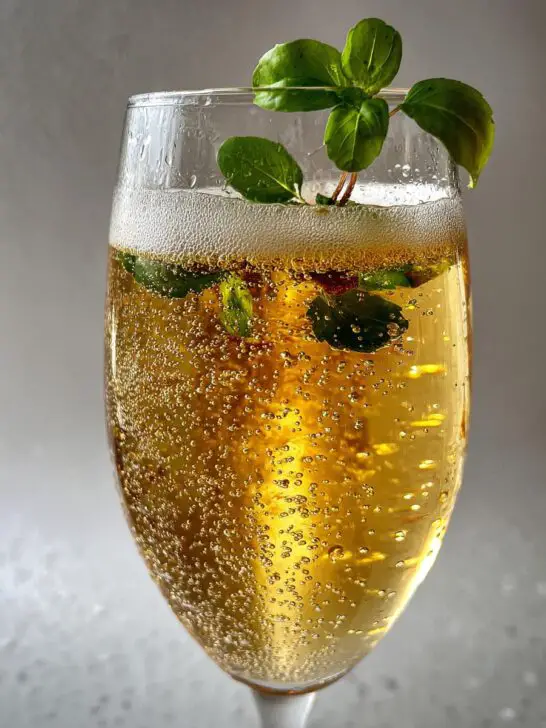 Pineapple Sage Champagne Fizz