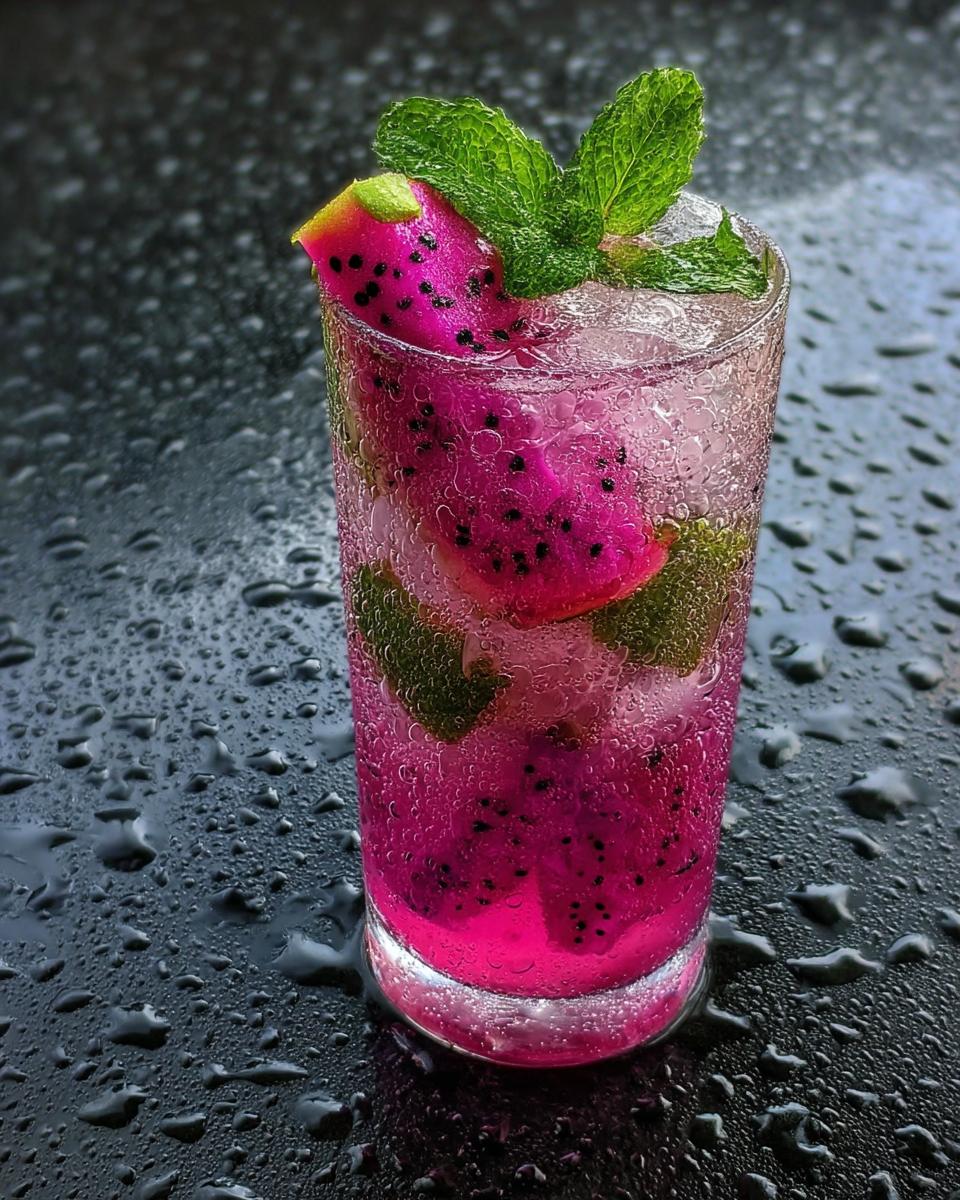 Pink Dragonfruit Mojito - detail 1