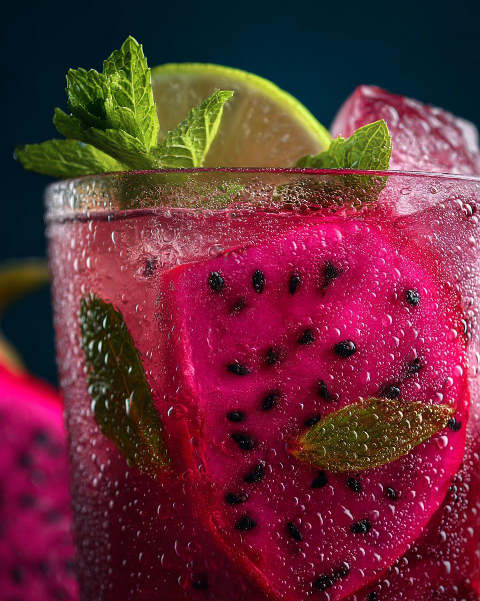 Pink Dragonfruit Mojito - detail 2