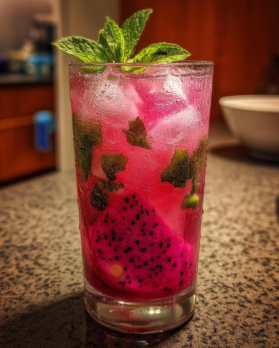Pink Dragonfruit Mojito - detail 2