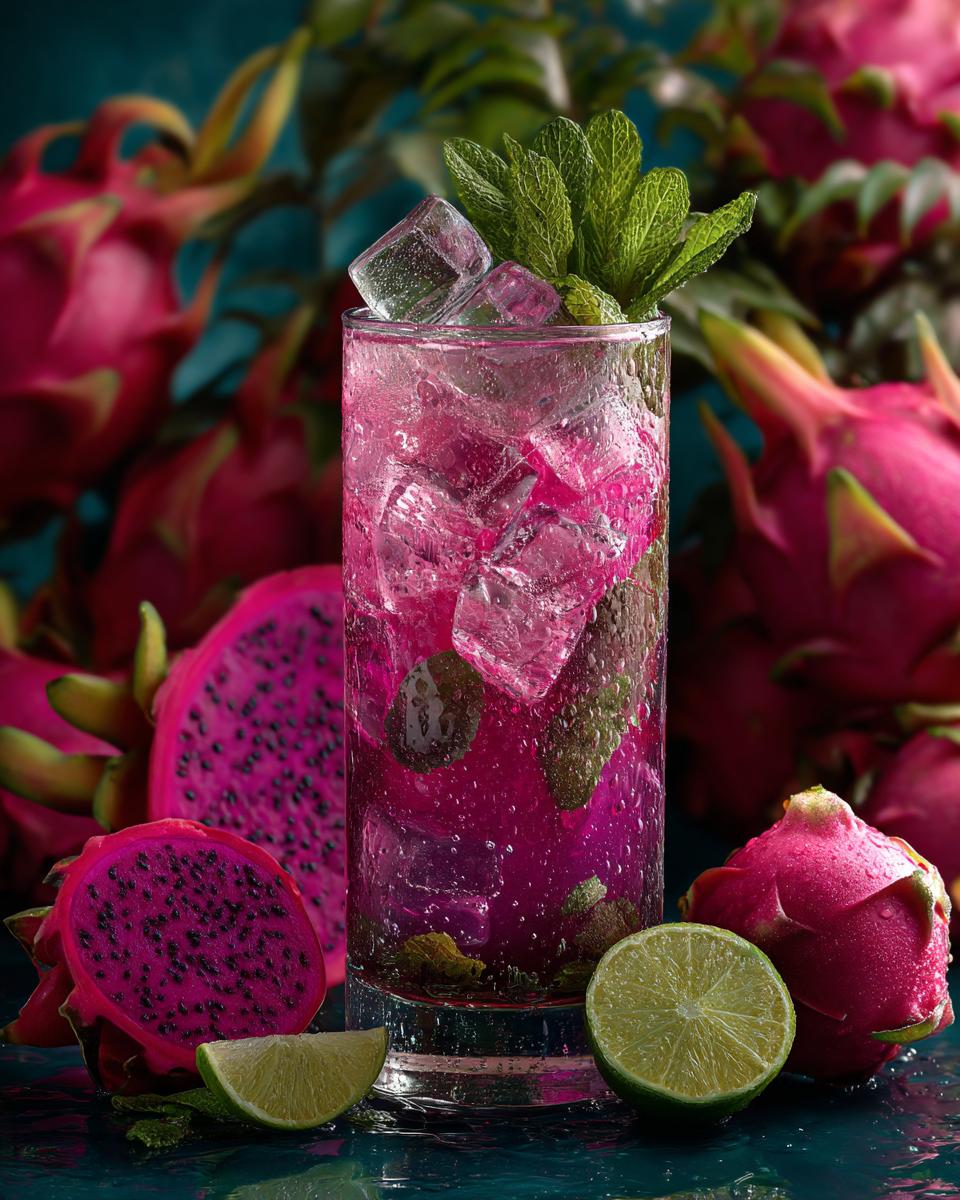 Pink Dragonfruit Mojito - detail 3