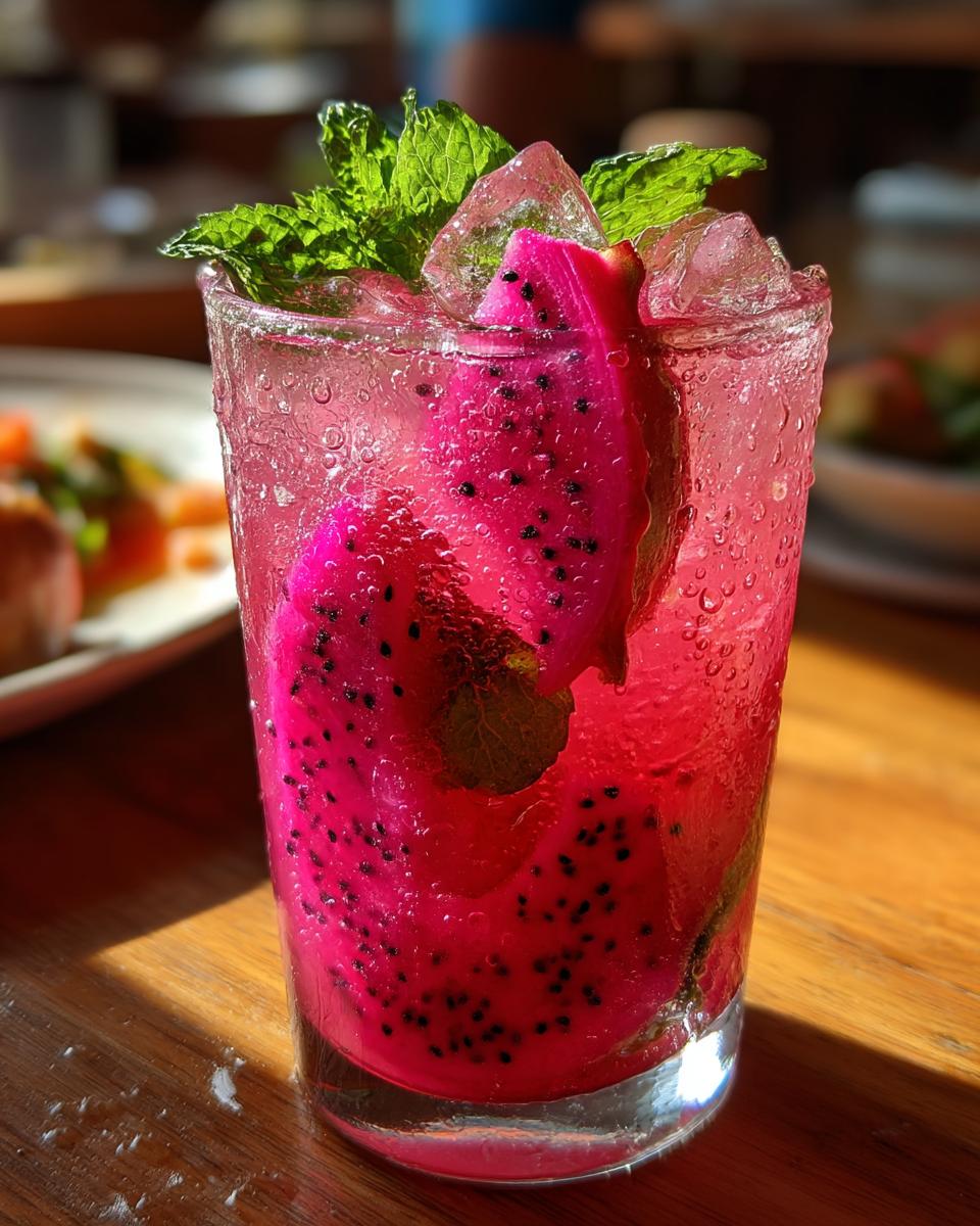 Pink Dragonfruit Mojito - detail 4