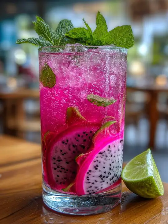 Pink Dragonfruit Mojito