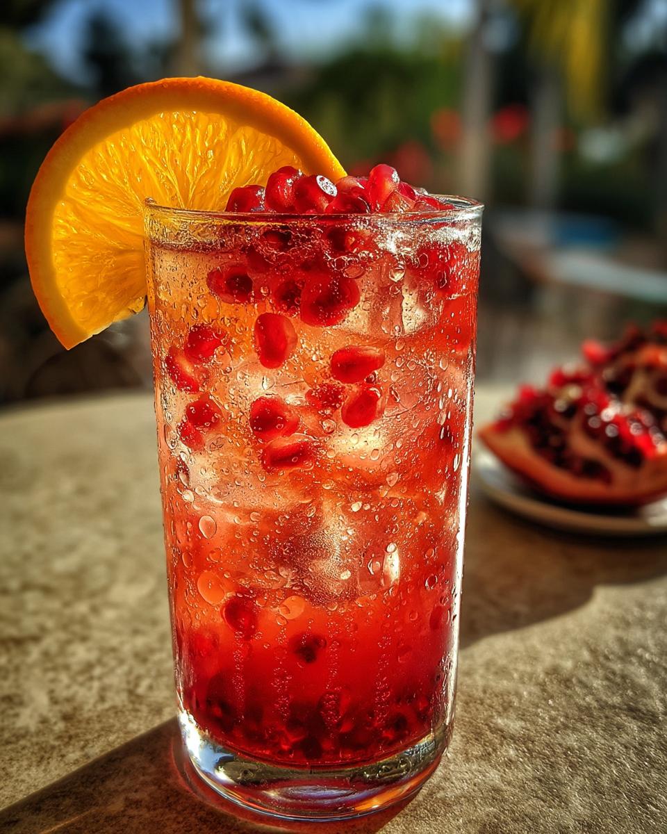 Pomegranate Citrus Punch Mocktail - detail 1
