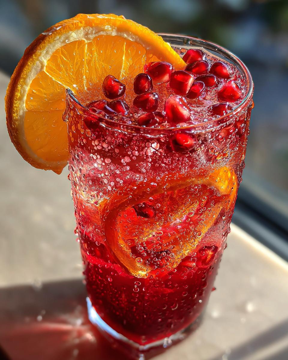 Pomegranate Citrus Punch Mocktail - detail 2