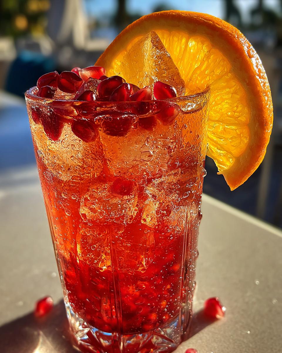 Pomegranate Citrus Punch Mocktail - detail 3