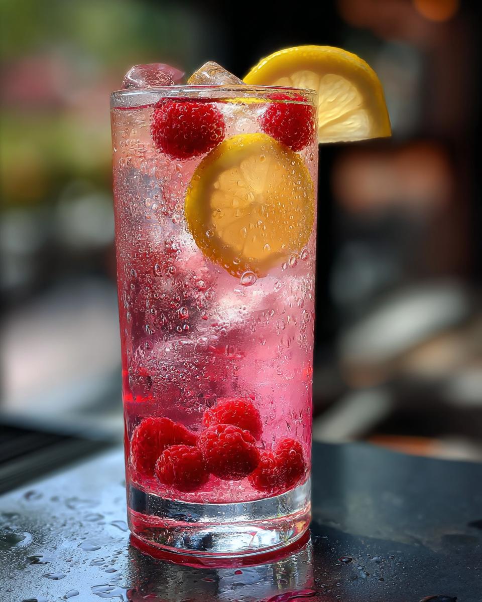 Raspberry Lemon Sparkle - detail 2