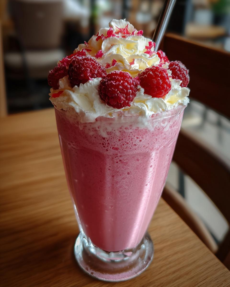 Raspberry Rose Ice Cream Shake – Ice Cream Month Love - detail 1