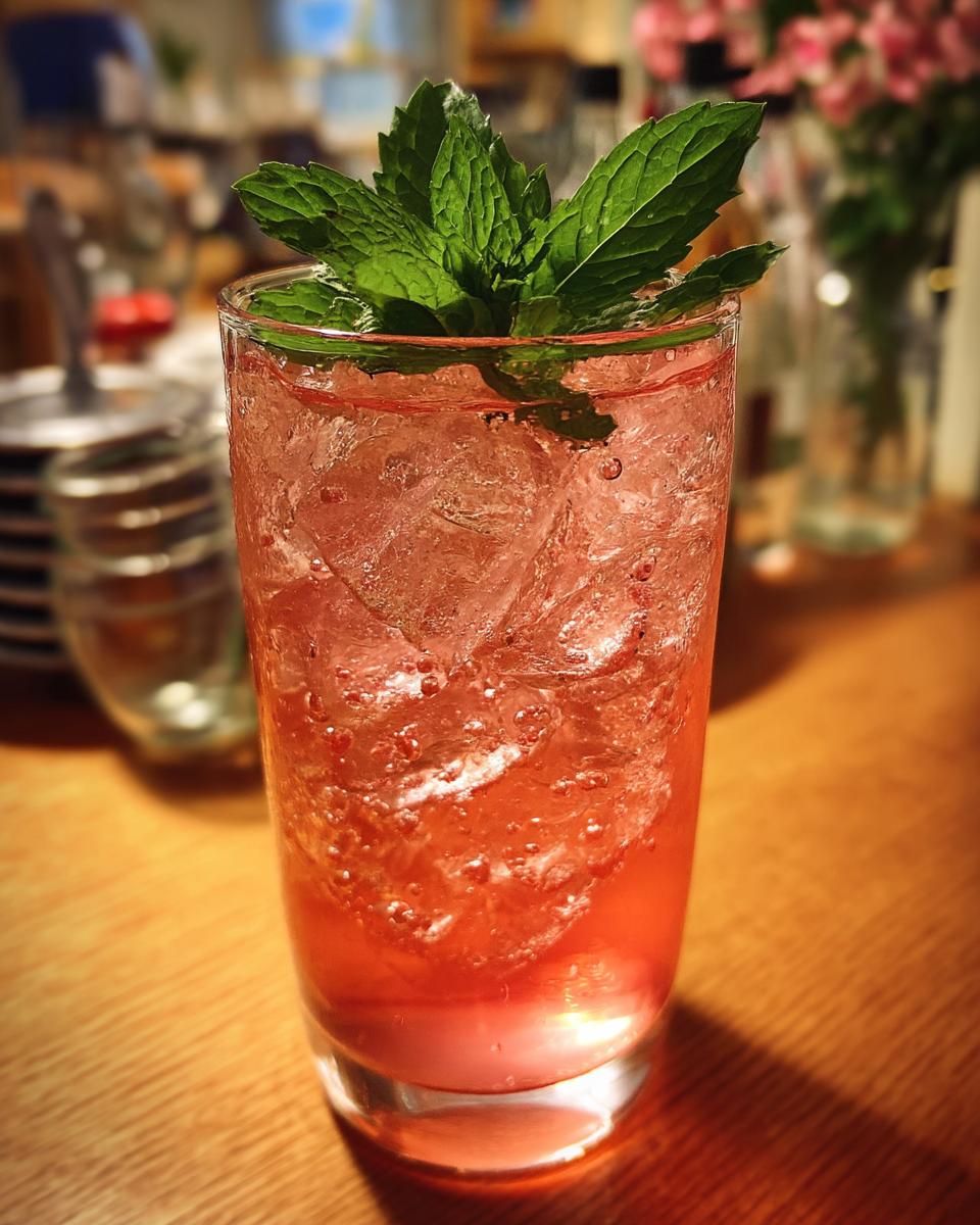 Rhubarb Rose Gin Cooler Cocktail - detail 3