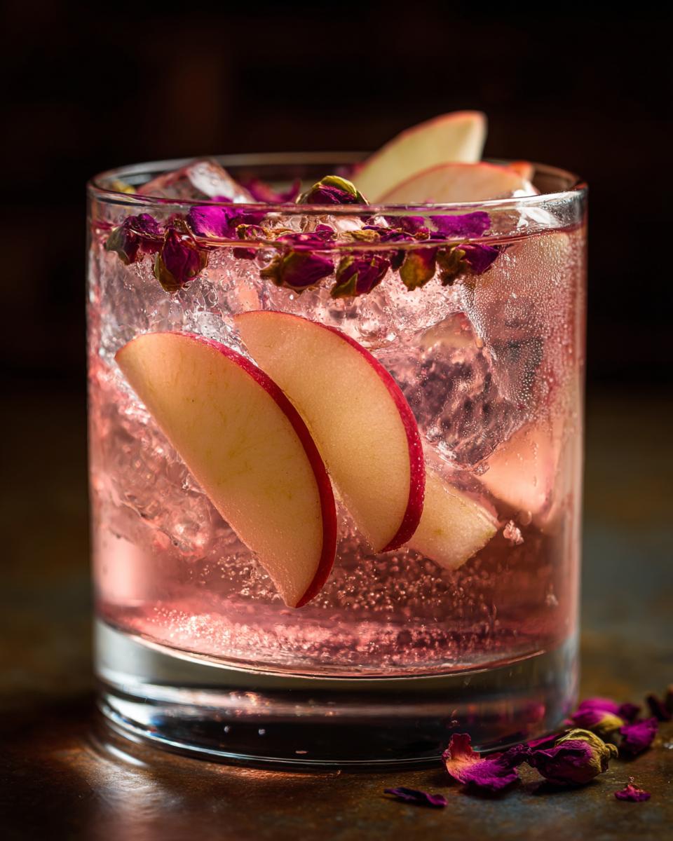 Rose Gold Apple Tonic Mocktail - detail 1