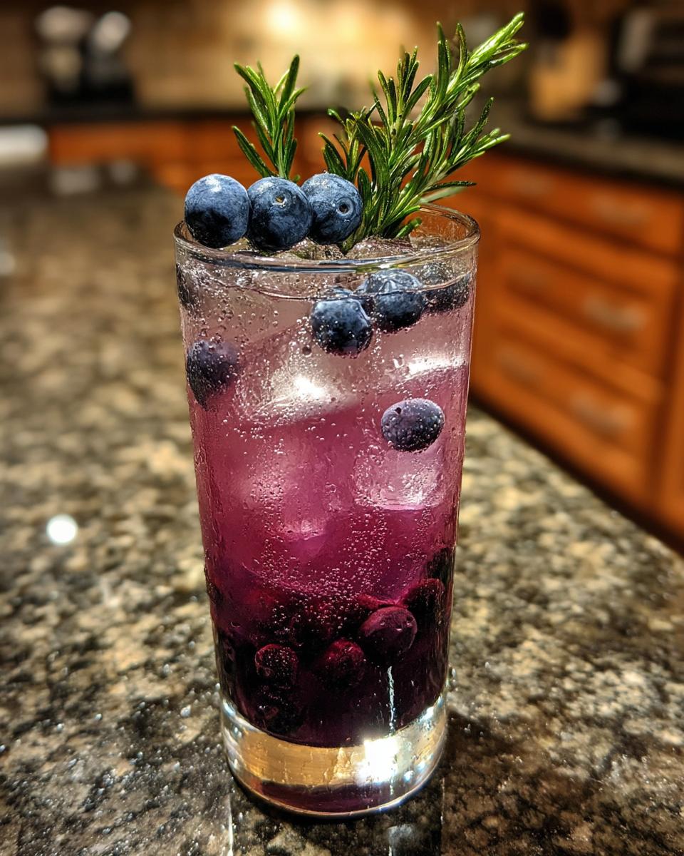 Rosemary Blueberry Blush Mocktail - detail 5