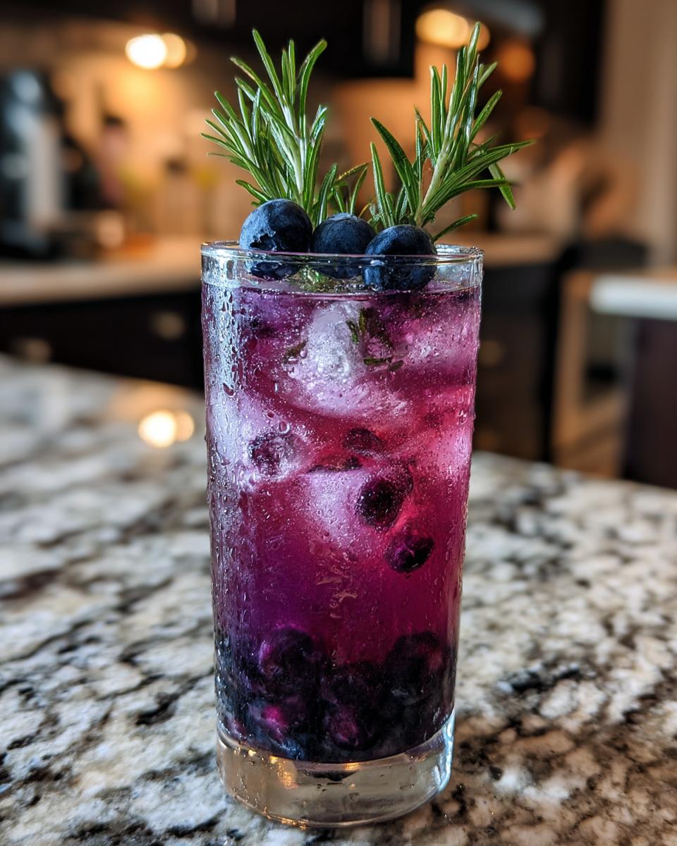 Rosemary Blueberry Blush Mocktail - detail 6