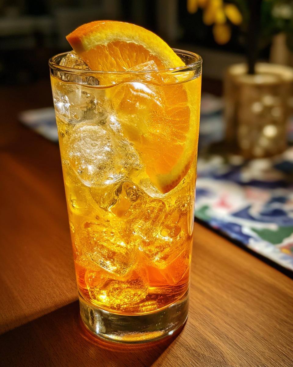 Saffron Orange Sparkler Cocktail - detail 1