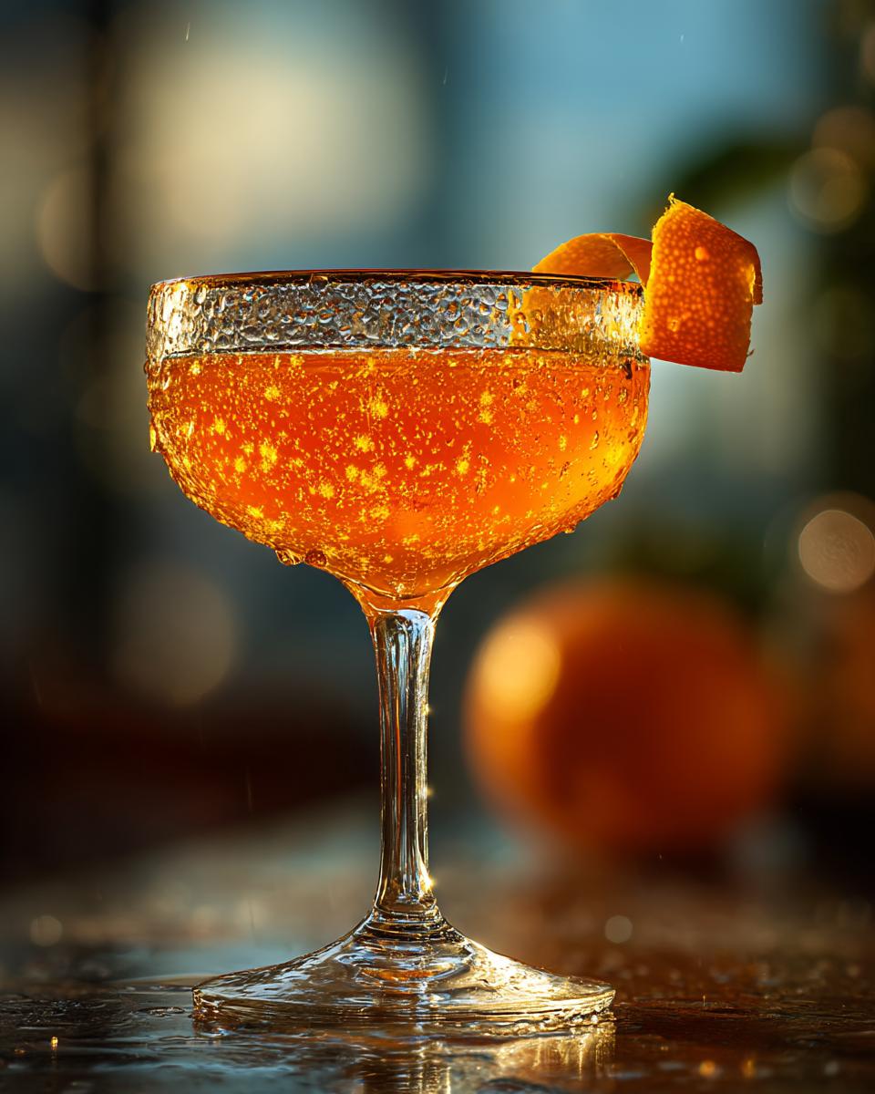 Saffron Orange Sparkler Cocktail - detail 1