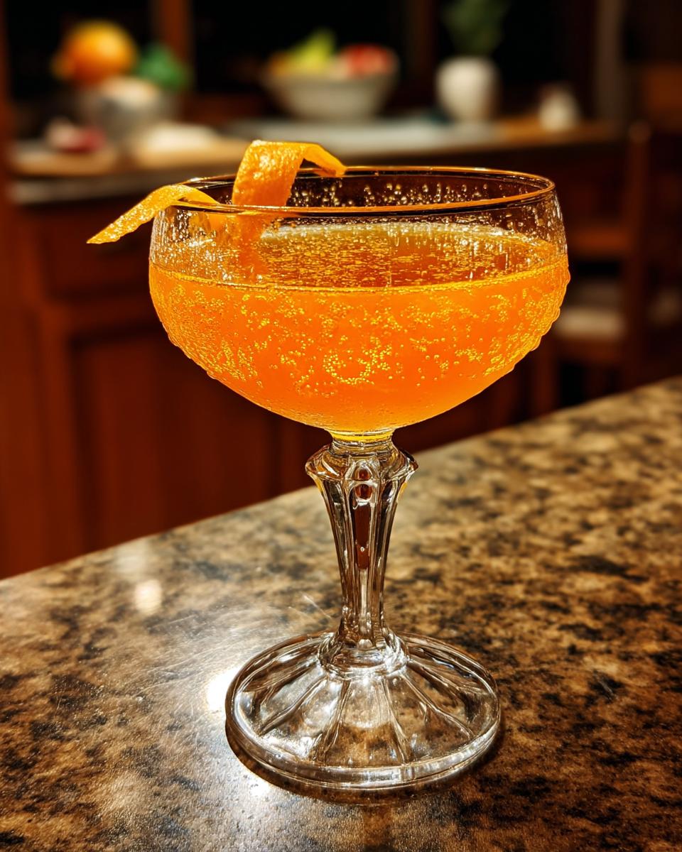 Saffron Orange Sparkler Cocktail - detail 5