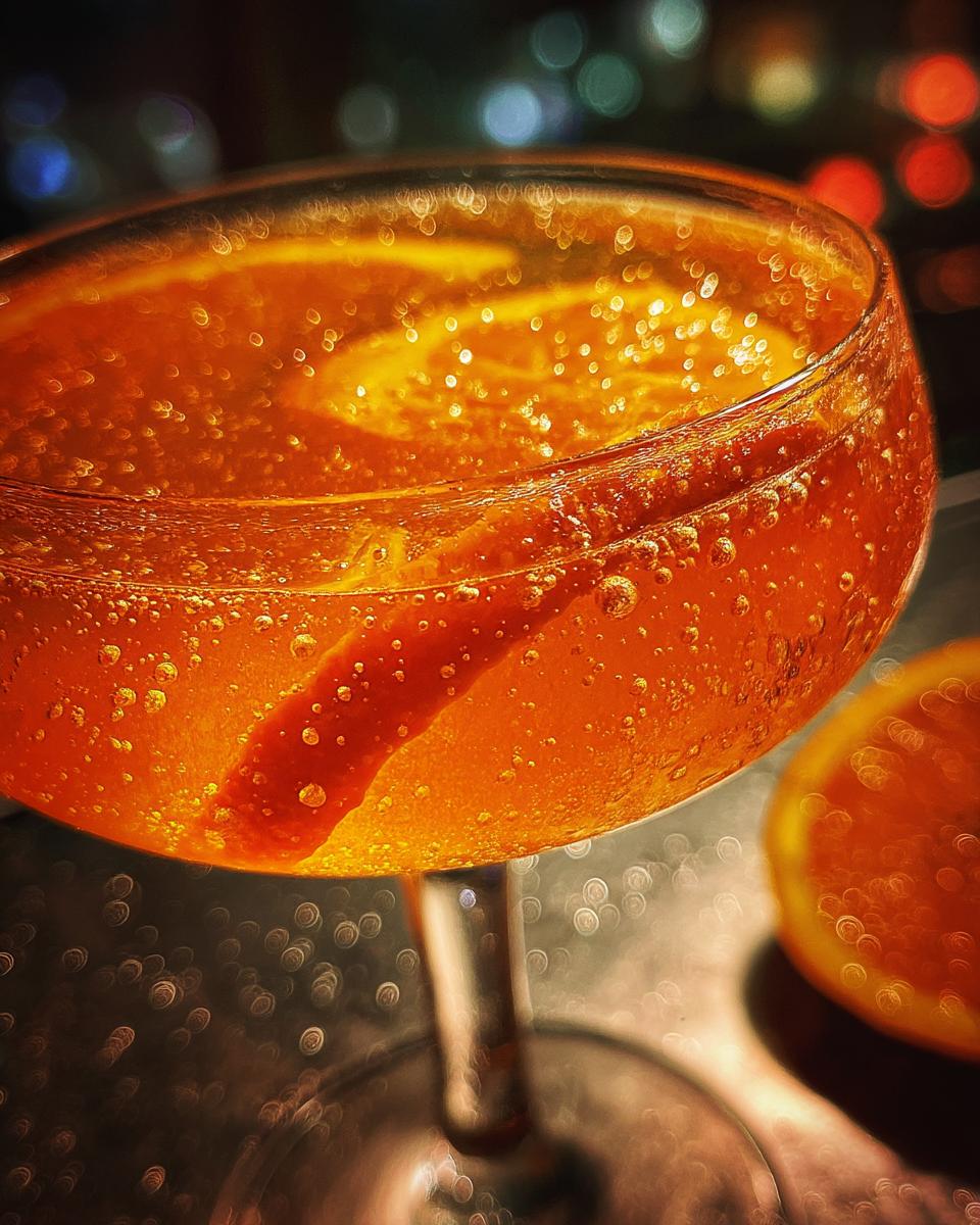 Saffron Orange Sparkler Cocktail - detail 6