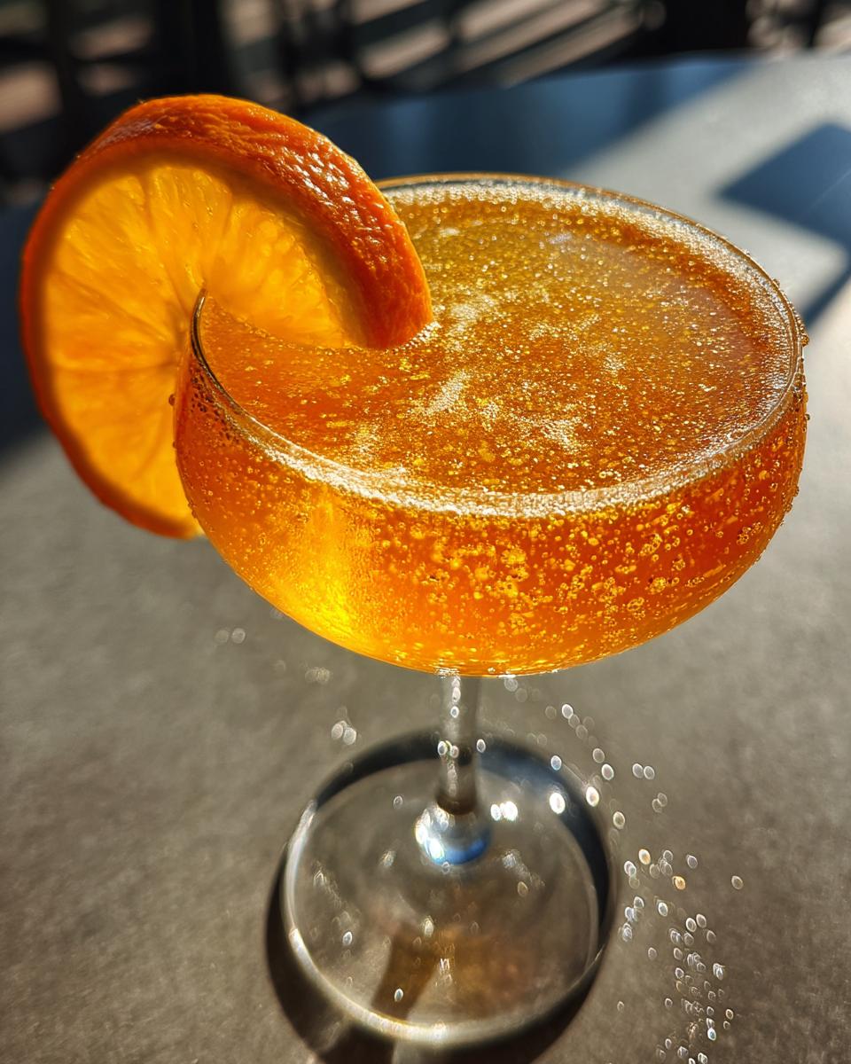 Saffron Orange Sparkler Cocktail - detail 7