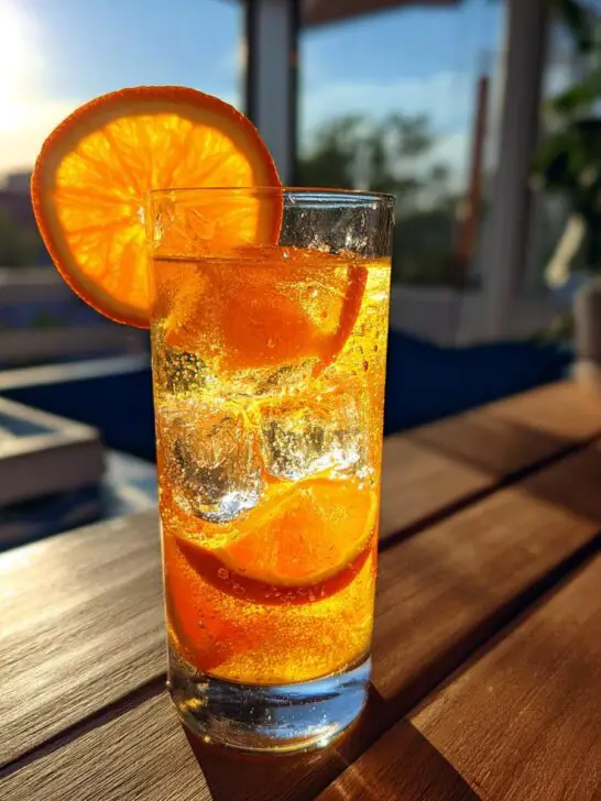 Saffron Orange Sparkler Cocktail